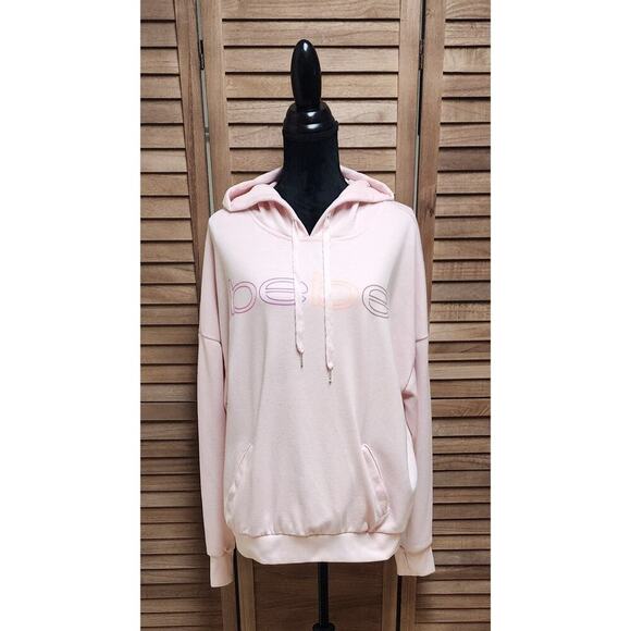 Bebe Sport Women’s Athletic Fleece Pink Plus Size 3X Hoodie Pullover Sweater - Picture 1 of 7